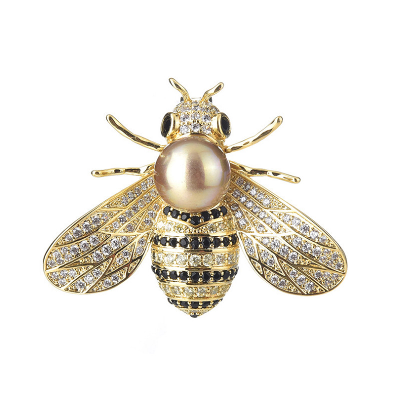 幼蜜蜂胸针