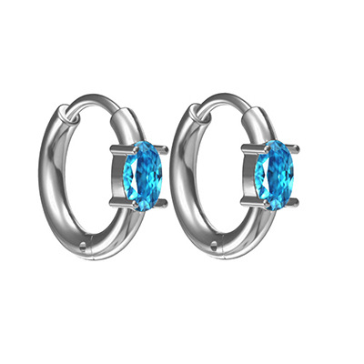 时尚简约钛钢幼耳饰