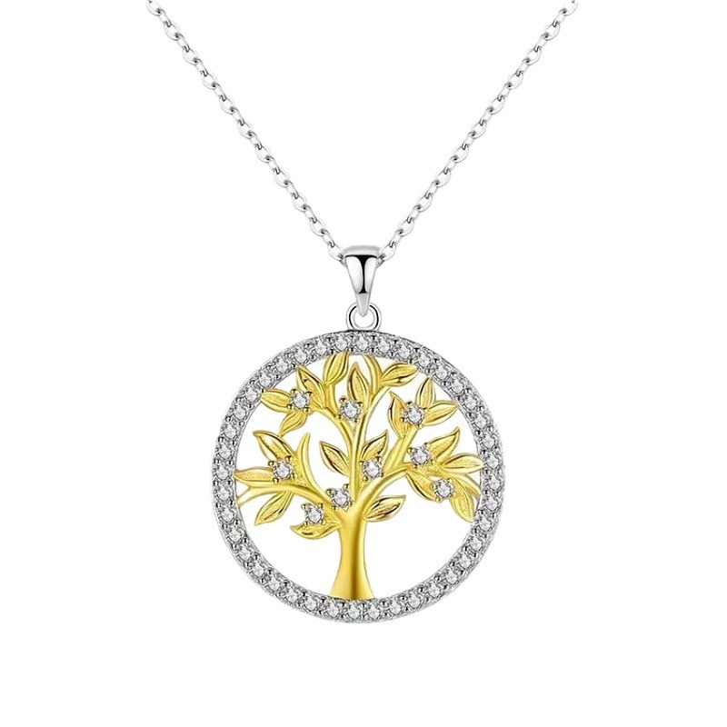 允诺树分色项链