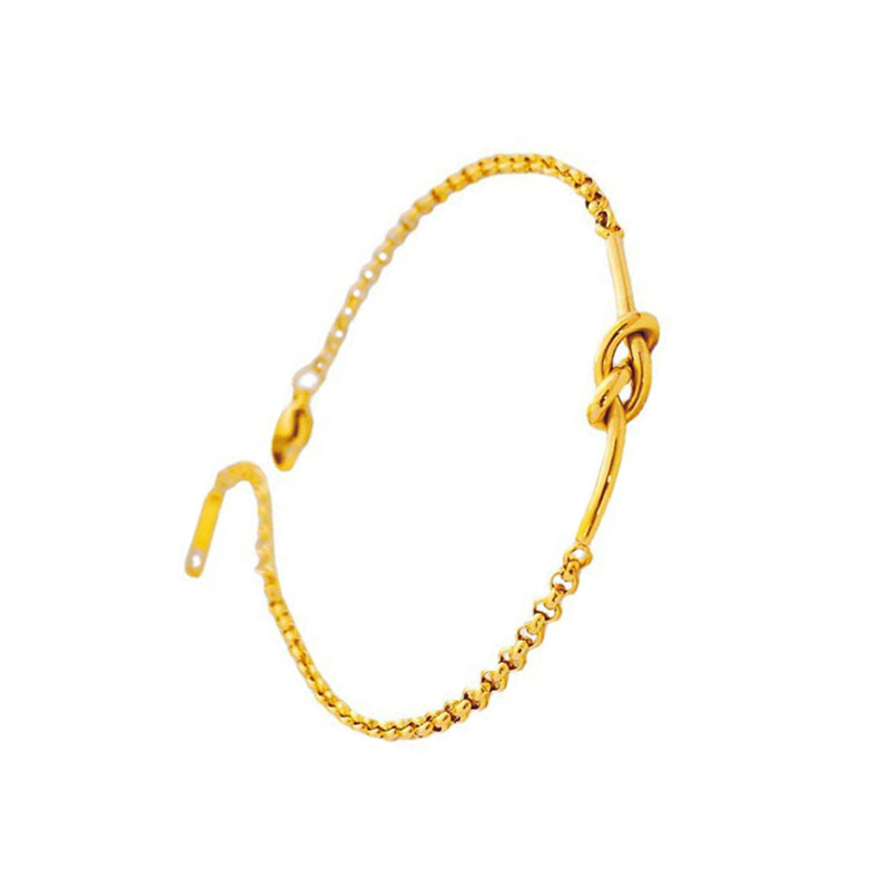 日韩轻奢8字结钛钢手链