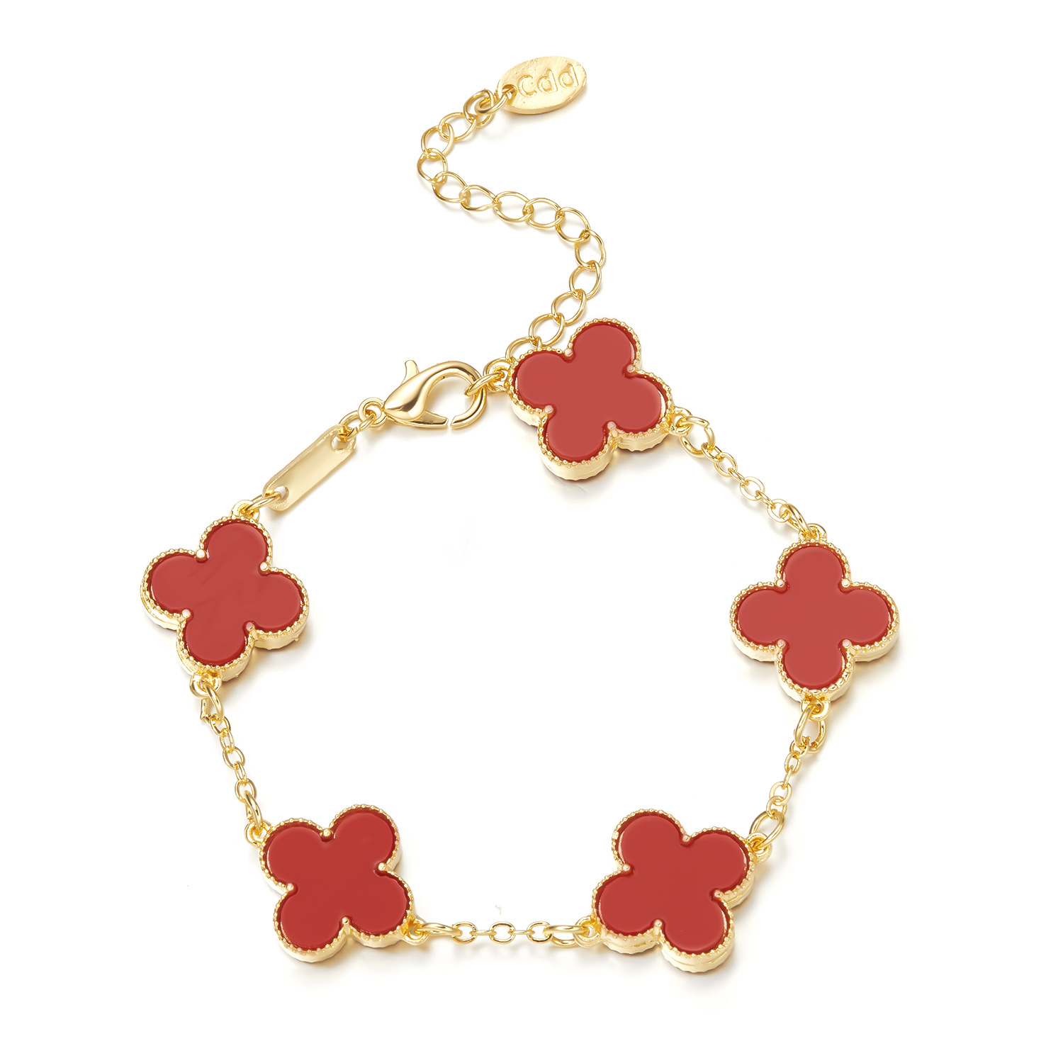 各色贝母好运四叶草手链