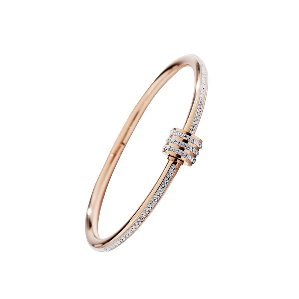 钛钢幼蛮腰带钻手镯